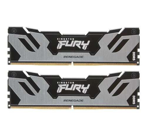 Память оперативная/ Kingston 96GB 6400MT/s DDR5 CL32 DIMM (Kit of 2) FURY Renegade Silver XMP Память оперативная/ Kingston 96GB 6400MT/s DDR5 CL32 DIMM (Kit of 2) FURY Renegade Silver XMP