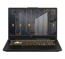 Ноутбук/ ASUS TUF A17 FA706NFR-HX007 17.3"(1920x1080 (матовый, 144Hz) IPS)/AMD Ryzen 7 7435HS(3.1Ghz)/16384Mb/512PCISSDGb/noDVD/Ext:nVidia GeForce RTX2050(4096Mb)/Cam/BT/WiFi/48WHr/war 1y/2.6kg/Graphite Black/DOS