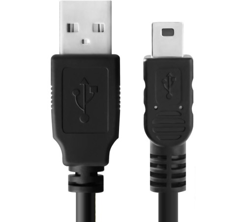 Greenconnect Кабель 1.8m USB 2.0, AM/mini 5P, черный, 28/28 AWG, экран, армированный, морозостойкий Greenconnect Кабель 1.8m USB 2.0, AM/mini 5P, черный, 28/28 AWG, экран, армированный, морозостойкий