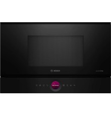 Встраиваемые микроволновые печи BOSCH Accent line. 900Вт, 5 режимов, инвертер, 21 л, черный, петли справа