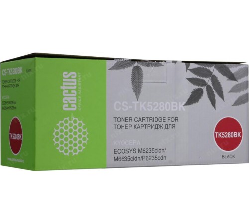 -/ Картридж лазерный Cactus CS-TK5280BK TK-5280BK черный (13000стр.) для Kyocera Ecosys P6235cdn/M6235c