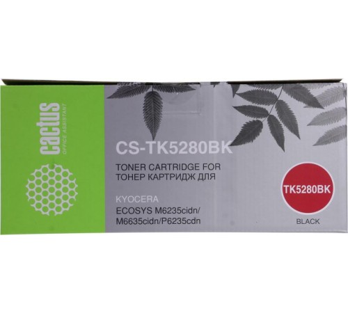 -/ Картридж лазерный Cactus CS-TK5280BK TK-5280BK черный (13000стр.) для Kyocera Ecosys P6235cdn/M6235c