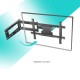 Кронштейн ONKRON/ 40-75" макс 400*600 наклон -5°/+15° поворот ±180° Макс нагрузка 68,2кг, от стены 110-711мм
