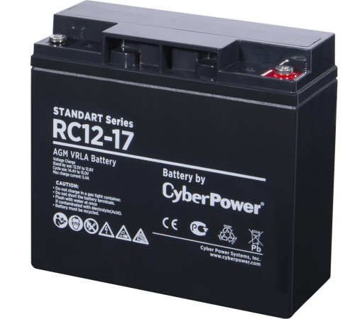 Аккумуляторная батарея SS CyberPower RC 12-17 / 12 В 17 Ач Аккумуляторная батарея SS CyberPower RC 12-17 / 12 В 17 Ач