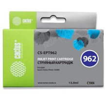 -/ Картридж струйный Cactus CS-EPT962 T0962 голубой (13мл) для Epson Stylus Photo R2880