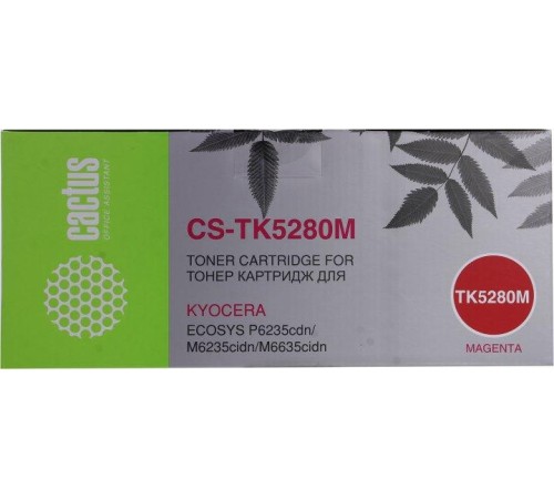 -/ Картридж лазерный Cactus CS-TK5280M TK-5280M пурпурный (11000стр.) для Kyocera Ecosys P6235cdn/M6235