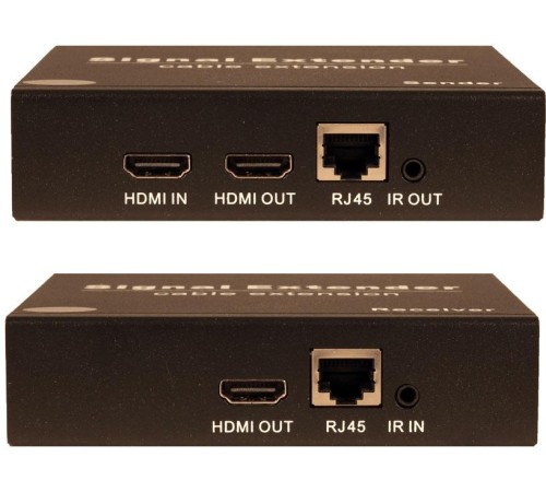 Комплект/ OSNOVO Комплект (передатчик + приемник) для передачи HDMI, ИК управления, RS232 по сети Ethernet. Расстояние передачи "точка-точка" до 200м