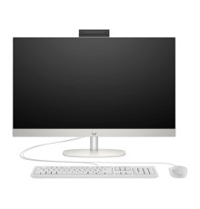Моноблок/ HP All-in-One 27-cr1003nh    27"(1920x1080)/Intel Core Ultra 7 155U(2Ghz)/16384Mb/512PCISSDGb/noDVD/Int:Intel Iris X/Cam/WiFi/war 1y/Starry White/DOS + Eng kbd,  mouse