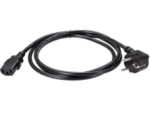 Кабель/ Кабель комп - розетка 220V EU (угловой)<VDE> 3GX1,5mm2, 1,8m, медь, Telecom <TY021-CU1.5-1.8M>