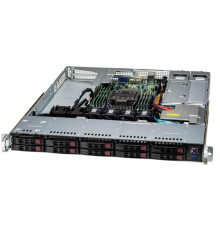 Серверная платформа Supermicro SuperServer 1U 111E-WR noCPU(1)4th/5th Gen(MCC Carrier)/ 300W TDP/no DIMM(8)/10x SATA/SAS/ 2x1Gb/ SFT-DCMS-SINGLE/2x 860W/ 1st config