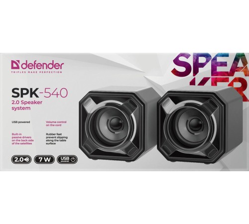 Defender Акустическая 2.0 система SPK-540 7 Вт, питание от USB