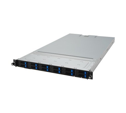 Серверная платформа/ ASUS RS500A-E12-RS12U, 1U 2 1slot GPU, 1xSP5 (LGA6096) EPYC 9004 (400W), 24 DIMM DDR5, 12 x SATA/SAS/NVME, 2 x M.2, Up to 3 PCIe Gen5 slots + 1 OCP3.0, 2 x  1GbE LANUp to 2 single-slot GPU cards, 1+1 1600W