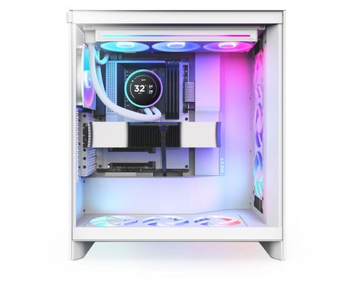 Система жидкостного охлаждения для ПК/ Water Cooling System NZXT Kraken Elite 360 RGB (270W, 360mm, LED temp., White, RGB/ Fans: 1xF360 RGB Core Fan, 75.12CFM, 30dBA, 2400RPM/ Pump height 65mm, 2800RPM, Rad thickness 27mm/ S: 1851, 1700, 1200, 115X, AM5, Система жидкостного охлаждения для ПК/ Water Cooling System NZXT Kraken Elite 360 RGB (270W, 360mm, LED temp., White, RGB/ Fans: 1xF360 RGB Core Fan, 75.12CFM, 30dBA, 2400RPM/ Pump height 65mm, 2800RPM, Rad thickness 27mm/ S: 1851, 1700, 1200, 115X, AM5,