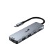 USB HUB UH-500 5-в-1, USB-C PD мощностью до 100 Вт, порты передачи данных USB 3.0 x 2, USB-C x 2, видеовыход 4K HDMI 60 Гц