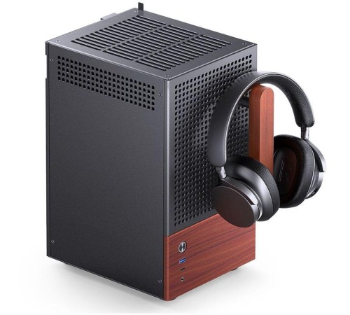 Корпус без блока питания/ Case JONSBO T6, Mini-Tower, 1x140mm, 1xUSB-A 3.0 + 1xUSB-C 3.2, mITX, wood panel + wooden handle Black Корпус без блока питания/ Case JONSBO T6, Mini-Tower, 1x140mm, 1xUSB-A 3.0 + 1xUSB-C 3.2, mITX, wood panel + wooden handle Black