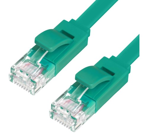 Greenconnect Патч-корд PROF плоский прямой 0.5m, UTP медь кат.6, зеленый, 30 AWG, GCR-LNC625-0.5m, ethernet high speed 10 Гбит/с, RJ45, T568B Greenconnect Патч-корд PROF плоский прямой 0.5m, UTP медь кат.6, зеленый, 30 AWG, GCR-LNC625-0.5m, ethernet high speed 10 Гбит/с, RJ45, T568B