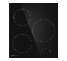 Встраиваемая индукционная панель HOMSair/ Индукционная варочная панель HOMSair HI43ABK,45 см, 3 конфорки, сенсорное управление, мощность конфорок 1500, 2100, 2600 Вт, бустер, автоматическое выключение, черный цвет