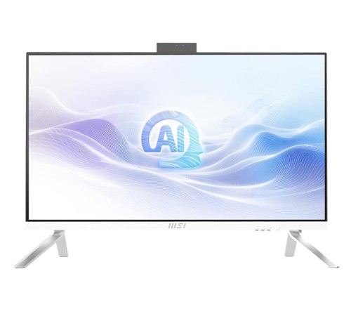 Моноблок MSI Modern AM273Q AI AiO 27" WQHD (2560x1440)IPS AG Non-touch, Core Ultra 5 125U (1.3GHz), 16Gb DDR5(2*8GB), 512GB SSD M.2, Intel UHD, WiFi, BT, camera, WirelessKB&mouse Eng/Rus, No OS,1y,White