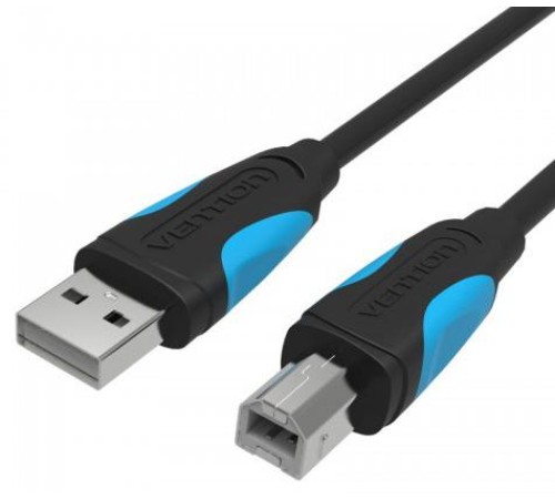 Кабель Vention USB 2.0 AM/BM - 5м. Черный Кабель Vention USB 2.0 AM/BM - 5м. Черный