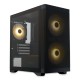 Корпус без блока питания/ Case HSPD M320, Mesh Mini-tower, Black, slide TG, 0.45 SPCC, 2x140mm ARGB (M11-140)+1x120mm ARGB (M11-120) mATX, mITX 160/340/184mm 2x2.5", 2x3.5", 4xPCI 2xUSB-A 3.0, 1xUSB-A 1.0 390x200x385mm