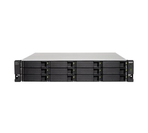 Полка расширения сетевого хранилища без дисков/ SMB QNAP TL-R1200C-RP USB 3.2 Gen 2 Type-C JBOD storage enclosure, 12-tray 3,5"/2,5" w/o HDD, 2xPSU. Rackmount. W/o rail kit RAIL-B02