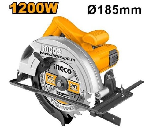 Пила дисковая Ingco CS18578, 1200Вт, 1800мм, 5000 об/мин Пила дисковая Ingco CS18578, 1200Вт, 1800мм, 5000 об/мин