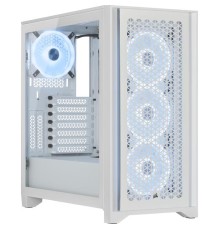 Корпус без блока питания/ Case Corsair iCUE 4000D RGB Airflow, Midi-Tower, TG, 3x120mm RGB, 1xUSB-A 3.2, 1xUSB 3.2 Type-C, E-ATX, ATX, mATX, mITX White