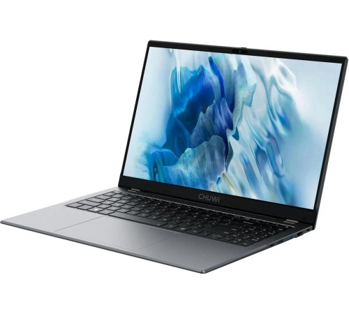 Ноутбук/ CHUWI GemiBook Plus 15.6"(1920x1080 (матовый) IPS)/Intel N-series N100(0.8Ghz)/16384Mb/512SSDGb/noDVD/Int:Intel UHD Graphics 600/Cam/BT/WiFi/38WHr/war 1y/1.75kg/Grey/Win11Home + мышь
