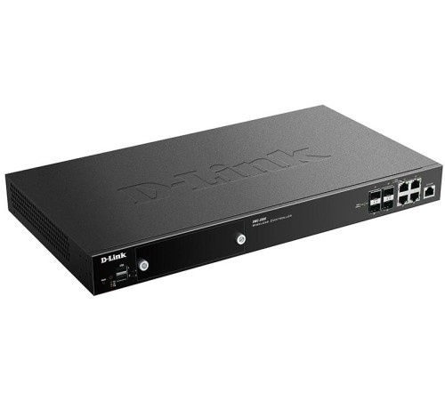 Контроллер/ DWC-2000 WLAN Controller, 4xCombo 1000Base-T/SFP, 2xUSB ports, RJ45 Console, 64/256 Unified APs management ability
