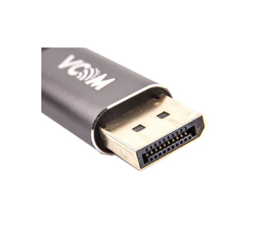 Кабель-адаптер/ Кабель-адаптер USB 3.1 Type-Cm --> DP(m) 4K@60Hz, 1.8m , Aluminium Shell,VCOM <CU422MC-1.8M> Кабель-адаптер/ Кабель-адаптер USB 3.1 Type-Cm --> DP(m) 4K@60Hz, 1.8m , Aluminium Shell,VCOM <CU422MC-1.8M>