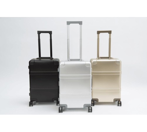 Чемодан NINETYGO Metal Luggage 20" черный (Вскрытая упаковка)
