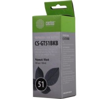 -/ Чернила Cactus CS-GT51BKB M0H57AE черный 100мл для DeskJet GT 5810/5820/5812/5822
