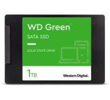 Твердотельный накопитель/ WD SSD Green, 1.0TB, 2.5" 7mm, SATA3, QLC, R/W 545/385MB/s, IOPs н.д./н.д., TBW н.д., DWPD н.д. (12 мес.)