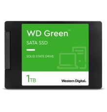 Твердотельный накопитель/ WD SSD Green, 1.0TB, 2.5" 7mm, SATA3, QLC, R/W 545/385MB/s, IOPs н.д./н.д., TBW н.д., DWPD н.д. (12 мес.)