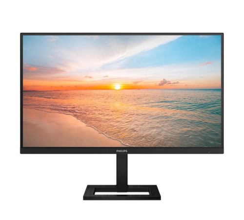 Мониор 27" Philips 27E1N1800AE 3840x2160, WLED, 16:9, IPS, 350cd,1000:1, MID, 4ms, 178/178, 2xHDMI 2.0, DP, 2xUSB 3.3, USB- C (65W), 60 Hz, Speak, Tilt, HAS, Внутр, VESA, Black, 3y