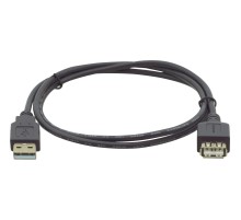 Кабель USB-A 2.0 вилка-розетка, 3 м