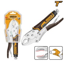 Клещи зажимные 180 мм INGCO HCJLW0207