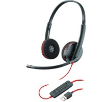 Гарнитура проводная/ Blackwire 3325, BW3325-M, MICROSOFT TEAMS CERTIFIED, USB-A, STEREO USB & 3.5MM HEADSET