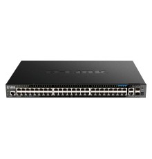 Коммутатор D-Link PROJ Управляемый L3 стекируемый PoE-коммутатор, 44x1000Base-T PoE, 4x2.5GBase-T PoE, 2x10GBase-T, 2x10GBase-X SFP+, PoE-бюджет 370 Вт (740 Вт с DPS-700), CLI, консольный порт RJ-45, RPS