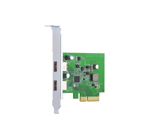 Карта расширения/ QNAP QXP-10G2U3A USB Dual Port Adapter, 2 x 10Gb / s USB 3.2 Gen 2, PCIe Gen3 x2