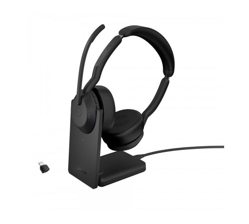 Гарнитура беспроводная/ Jabra Evolve2 55, Link380c MS Stereo Гарнитура беспроводная/ Jabra Evolve2 55, Link380c MS Stereo