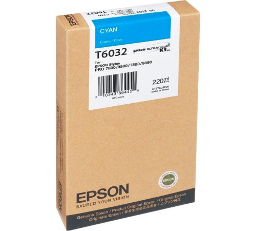 Картридж/ Epson I/C SP-7880/9880 220ml Cyan Картридж/ Epson I/C SP-7880/9880 220ml Cyan