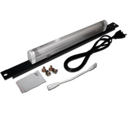 Лампа подсветки в настенный шкаф 19", 8W, белый свет, шнур 1 м