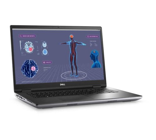 Ноутбук без сумки DELL Precision 7780  Core i7-13850HX 17.3" UHD AG  64GB (2x32GB) DDR5 1TB SSD, NV RTX 5000,Linux,3,07kg,KB Eng/Rus