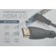 GCR Кабель PROF 0.5m HDMI версия 2.0, черный, OD9.0mm, 28/24 AWG, позолоченные контакты, Ethernet 18.0 Гбит/с, 3D, 4K, GCR-HM313-0.5m, тройной экран