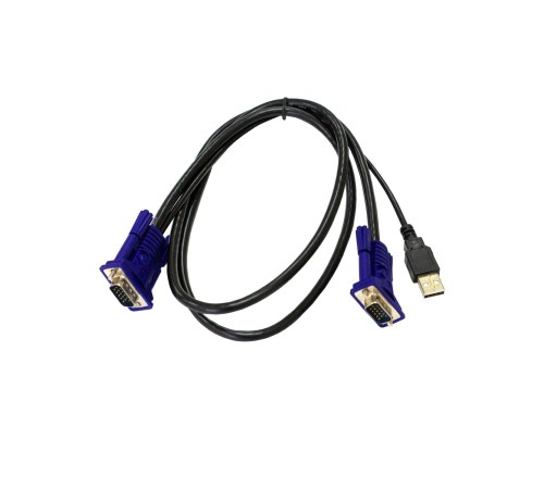Кабель/ Кабель KVM с разъемами VGA и USB, 1,8 м Кабель/ Кабель KVM с разъемами VGA и USB, 1,8 м