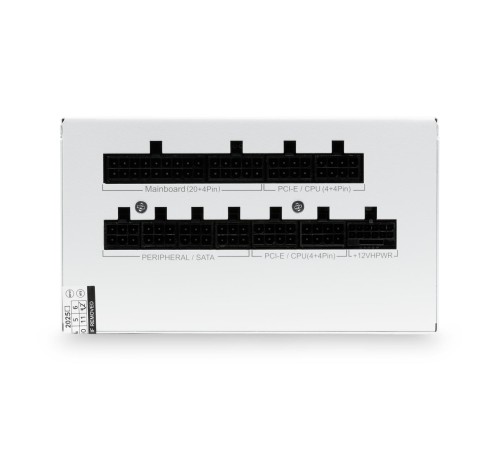 Блок питания/ Power Supply HSPD, 850W 80+ Gold (ATX, 3.1, PCIe 5.1, Full modular, 1x24(20+4)pin mesh 550mm, 2xCPU 8(4+4)pin 700mm, 2xPCIe*2 8(6+2)pin 600+150mm, 1x12VHPWR PCIe 5.1 12+4pin 600W 600mm, 3xSATA*3 450+150+150mm, 1xMOLEX4pin*3 450+150+150mm , A Блок питания/ Power Supply HSPD, 850W 80+ Gold (ATX, 3.1, PCIe 5.1, Full modular, 1x24(20+4)pin mesh 550mm, 2xCPU 8(4+4)pin 700mm, 2xPCIe*2 8(6+2)pin 600+150mm, 1x12VHPWR PCIe 5.1 12+4pin 600W 600mm, 3xSATA*3 450+150+150mm, 1xMOLEX4pin*3 450+150+150mm , A