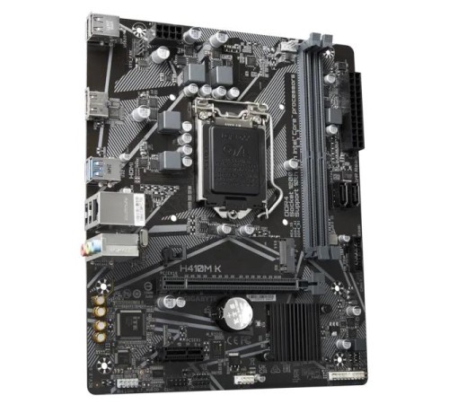 Материнская плата GIGABYTE H410M K 2.0, LGA1200, Q470, 2*DDR4, 2*SATA, 1*M.2, 2*USB 3.2, 4*USB 2.0, 1*PCIx16, 1*PCIx1, HDMI, mATX