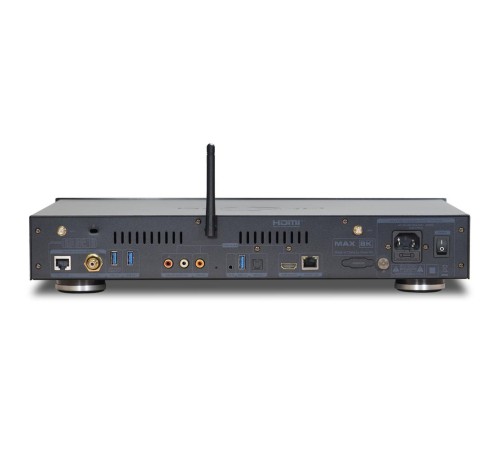 Медиаплеер/ Hi-FI Mediaplayer Dune HD Max 8K: 8K/60 Hz/Dolby Vision/HDR10+/HDR, CPU Amlogic S9284-K/J, RAM 8 Gb, Flash 64 Gb, 3xUSB3.0, 1xUSB2.0, HDD SATA 3.5", LAN 1000Mb/s, WiFi 802.11ax, BT 5.2, HDMI 2.1a, S/PDIF, Audio Out RCA, HiFi Coaxial SPDI Медиаплеер/ Hi-FI Mediaplayer Dune HD Max 8K: 8K/60 Hz/Dolby Vision/HDR10+/HDR, CPU Amlogic S9284-K/J, RAM 8 Gb, Flash 64 Gb, 3xUSB3.0, 1xUSB2.0, HDD SATA 3.5", LAN 1000Mb/s, WiFi 802.11ax, BT 5.2, HDMI 2.1a, S/PDIF, Audio Out RCA, HiFi Coaxial SPDI