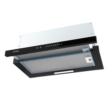 Встраиваемая вытяжка Korting/ 60 см, 5 режимов, 900 м3/ч, черный цвет